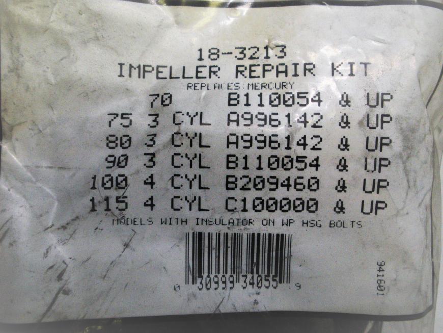 Genuine Sierra Prime Line Impeller Repair Kit 18-3213 Fits Mercury