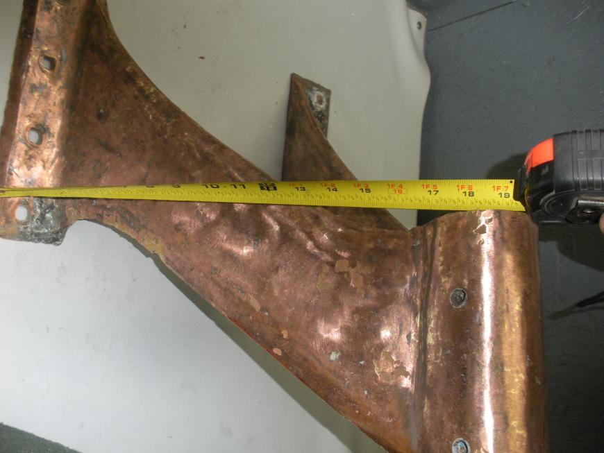 Chris Craft Propeller Shaft Bronze V Strut Starboard Side "66634"