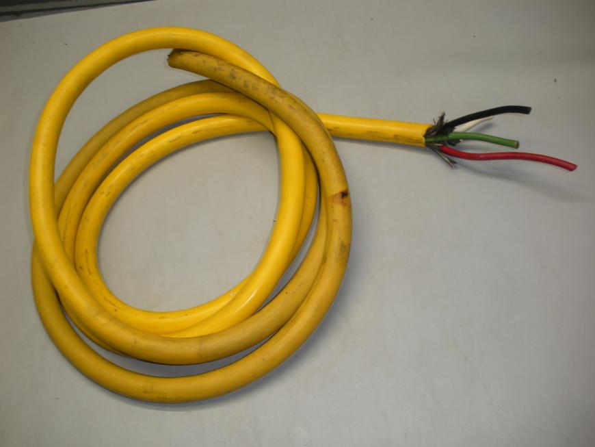 50 Amp 125/250 Volt 6AWG, 4 Conductor Power Cord. 15' Length