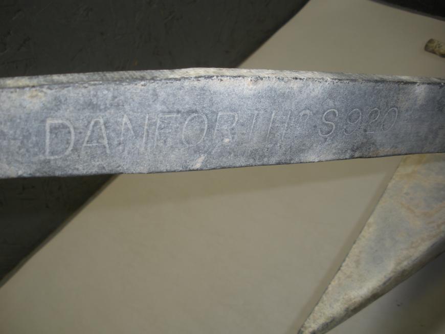 Genuine Danforth S920 14 Pound Fluke Anchor 94013 With 4' of Chain