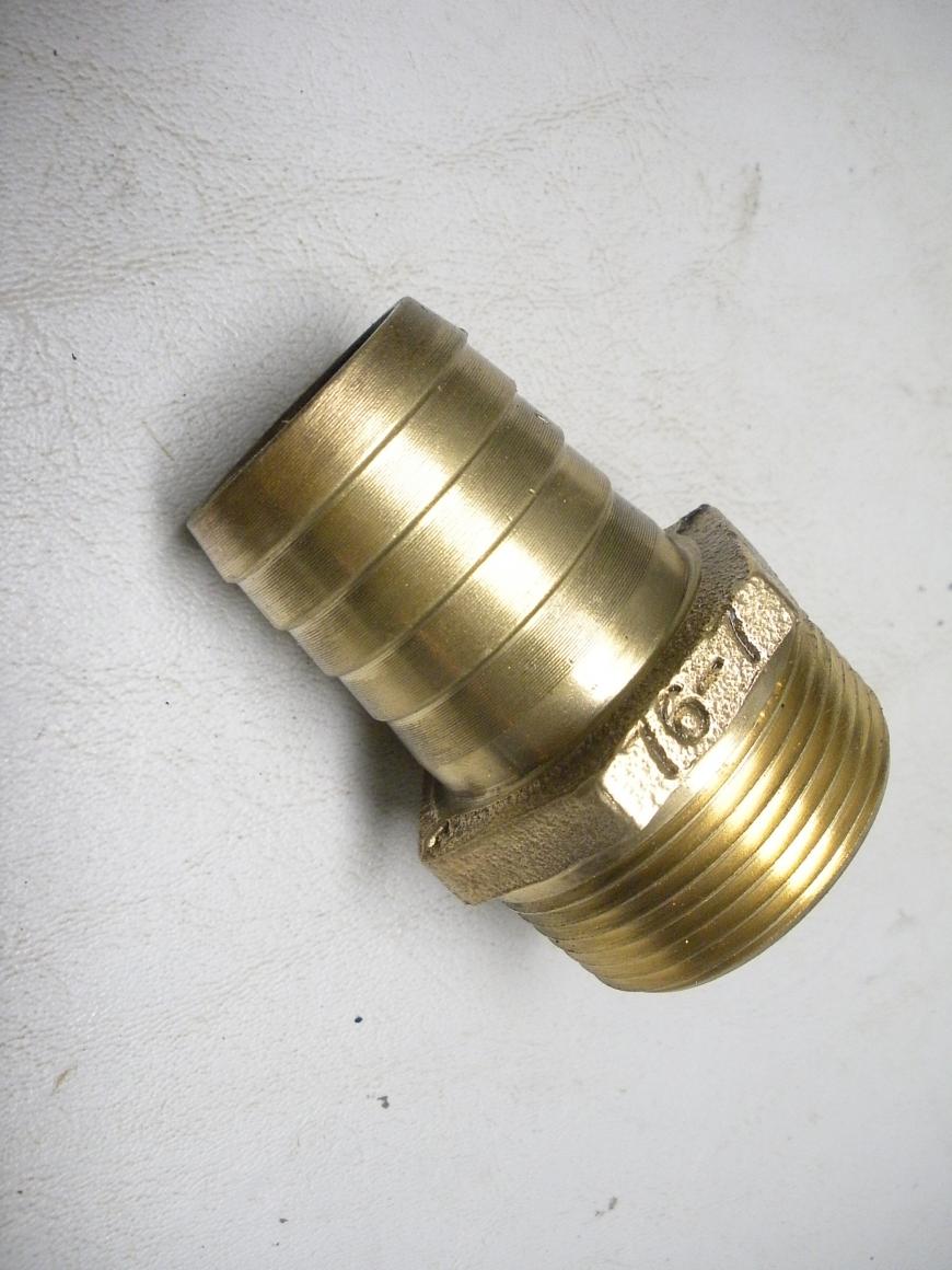 Perko Straight Pipe to Hose Barb Fitting 76-7 1 1/4"